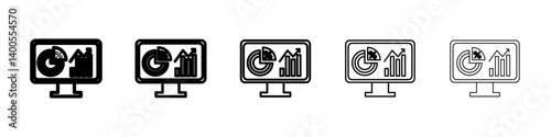 Dashboard icon Symbol mark in Outline style