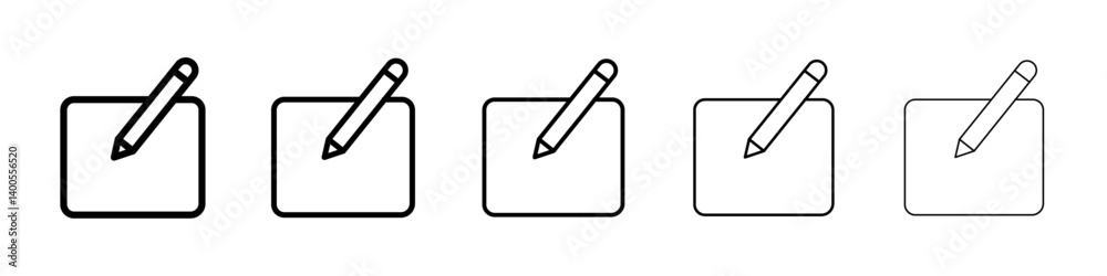 Edit text icon Symbol mark in Outline style Edit text icon Symbol mark in Outline style