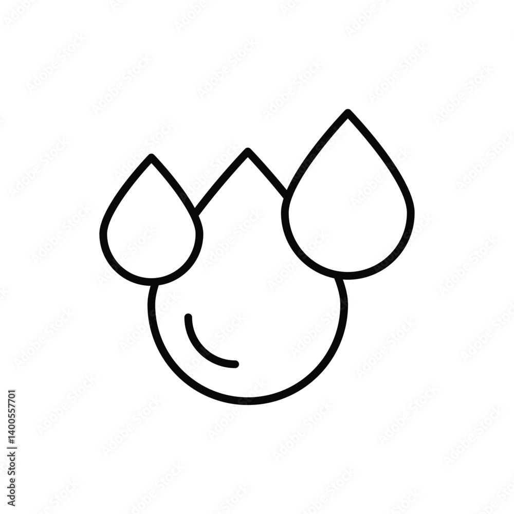 Water Drops vector icon stock illustration Water Drops vector icon stock illustration