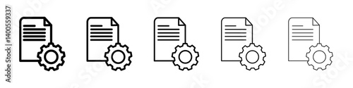 General Terms Icon Symbol mark in Outline style