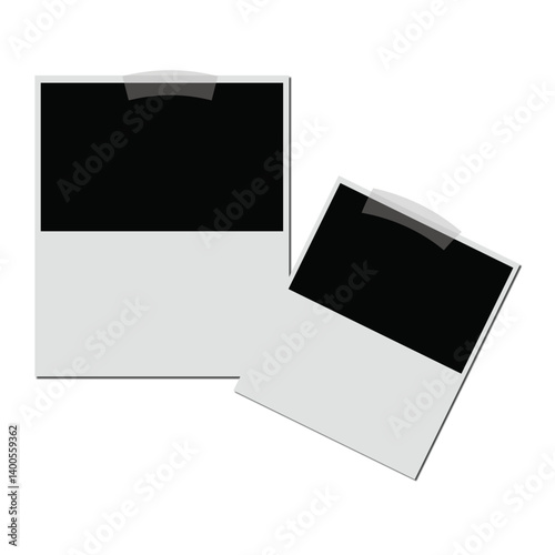 Collage photo effect Photos mock up template background