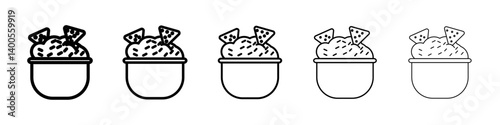 Guacamole icon Symbol mark in Outline style