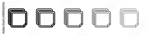 Handkerchief icon Symbol mark in Outline style