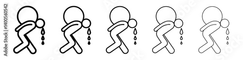 Heavy burden icon Symbol mark in Outline style