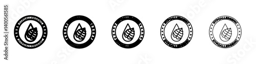 hypoallergenic tested icon Symbol mark in Outline style