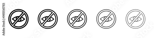Ignore icon Symbol mark in Outline style