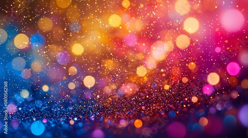 Colorful bokeh lights background