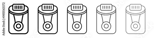 Laser epilation equipment icon Symbol mark in Outline style