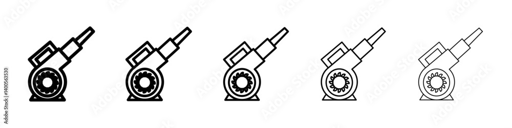 Leaf blower icon Symbol mark in Outline style Leaf blower icon Symbol mark in Outline style