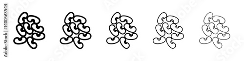 Legume icon Symbol mark in Outline style