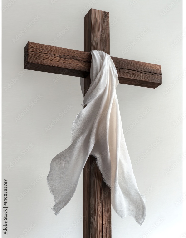 Christian Cross Symbolizing Resurrection and Hope in Faith and Spirituality