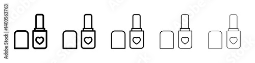 Lip balm icon Symbol mark in Outline style