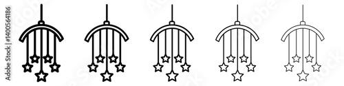 lullaby toy icon Symbol mark in Outline style
