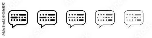 Morse code icon Symbol mark in Outline style
