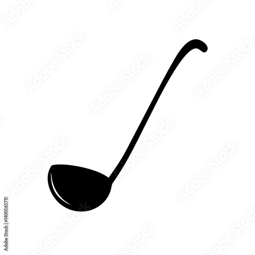 ladle icon, ladle silhouette vector illustration-simple silhouette illustration of ladle, perfect for ladle logos and icons