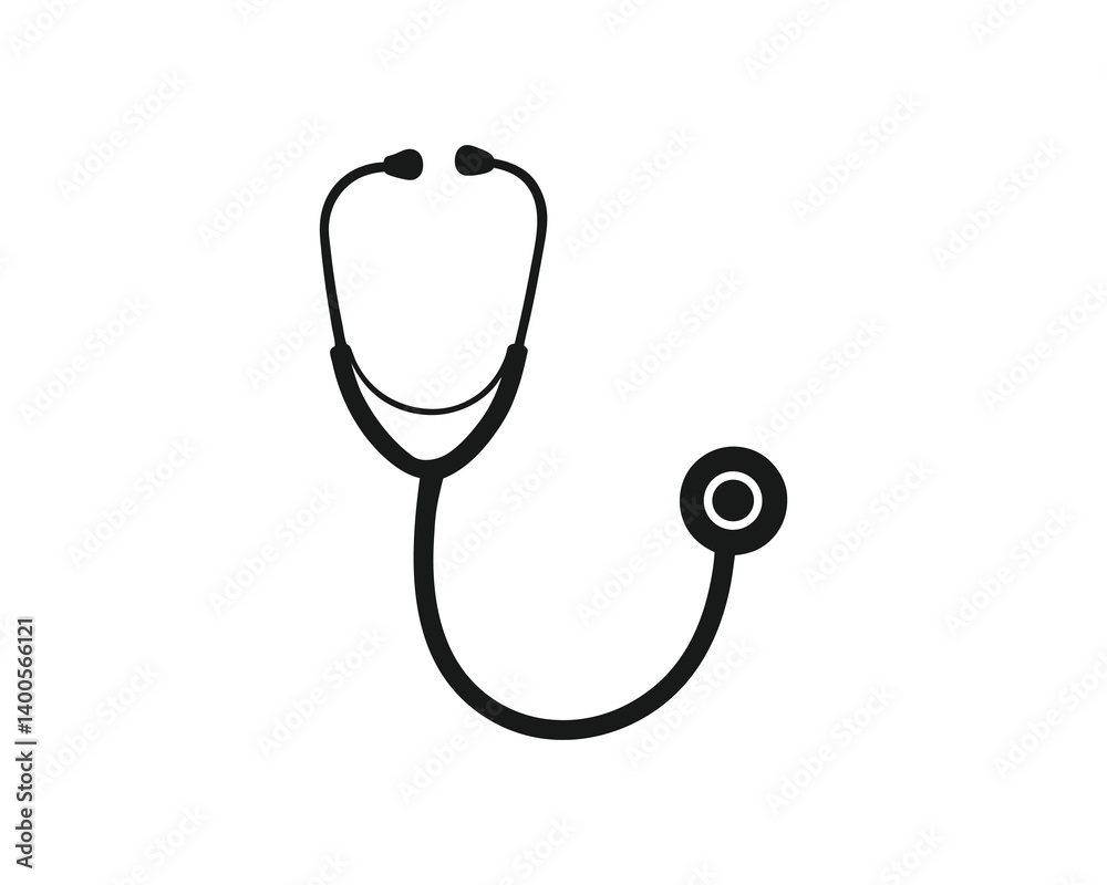 Stethoscope Icon Isolated, High Quality Medical Vector for Healthcare and Doctor Logos Stethoscope Icon Isolated, High Quality Medical Vector for Healthcare and Doctor Logos