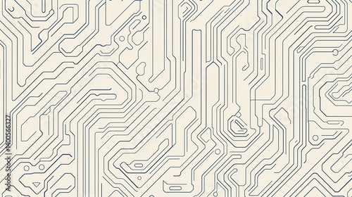Obraz na płótnie AI Algorithm - Line Background: Unveiling the Visual Tapestry of Computational Intelligence w salonie