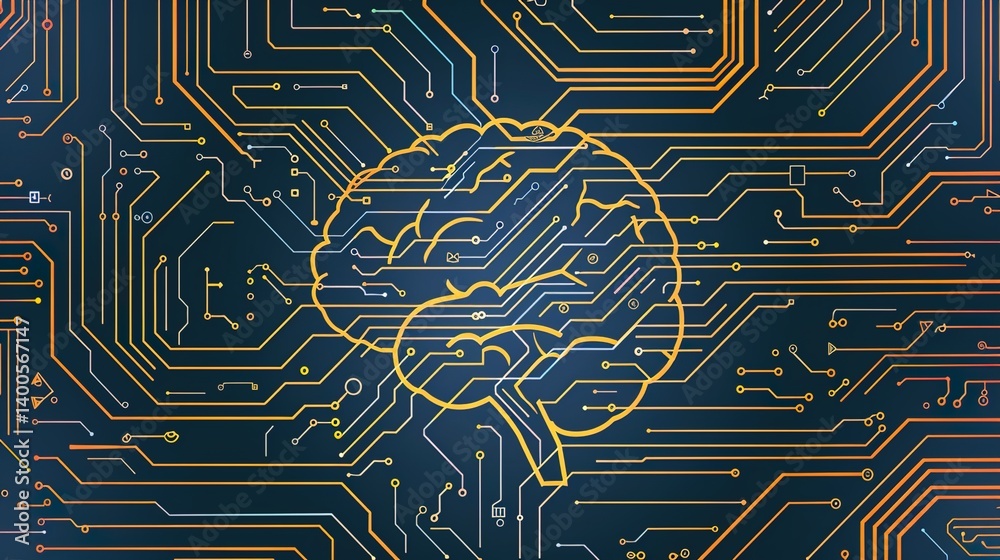 AI Algorithm - Line Background: Unveiling the Visual Tapestry of Computational Intelligence
