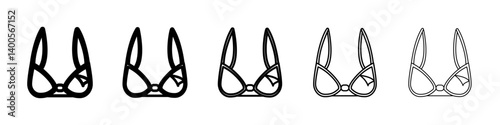 nursing bra Symbol mark in Outline style