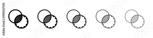 Opacity icon Symbol mark in Outline style