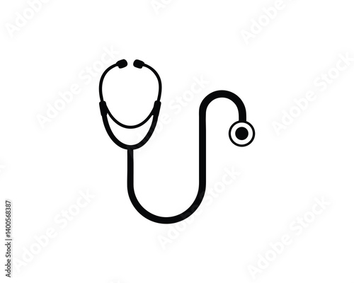Medical icon stethoscope isolated on white background
