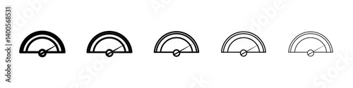 Performance indicator icon Symbol mark in Outline style