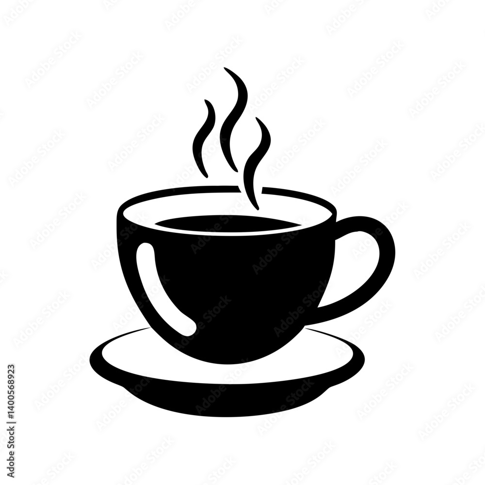 morning coffee icon, morning coffee silhouette vector illustration-simple silhouette illustration of morning coffee, perfect for morning coffee logos and icons morning coffee icon, morning coffee silhouette vector illustration-simple silhouette illustration of morning coffee, perfect for morning coffee logos and icons