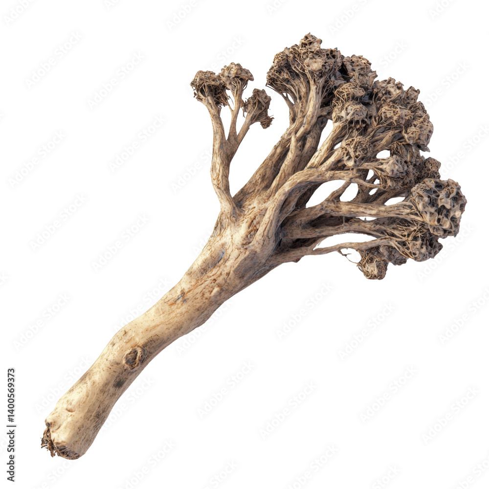 Fototapeta premium Detailed Artistic Representation of Unique Organic Broccoli Shape