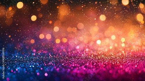 Colorful bokeh lights background