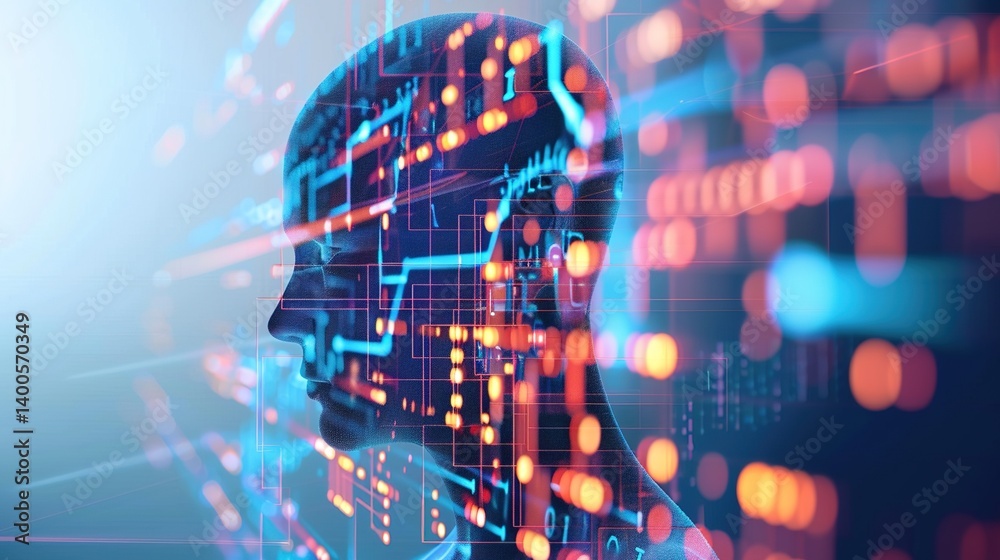 AI Algorithm - Line Background: Unveiling the Visual Tapestry of Computational Intelligence