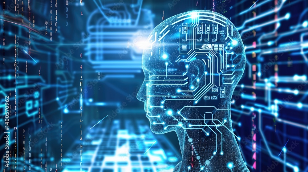 AI Algorithm - Line Background: Unveiling the Visual Tapestry of Computational Intelligence