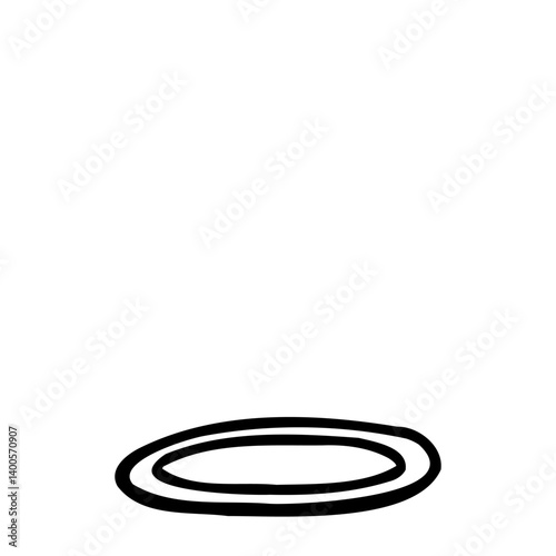 Stroke underscore horizontal bar symbol in outline hand drawn style. Vector illustration isolated on white background. For typography, font, shop, logo, alphabet, sales, signboard, education.