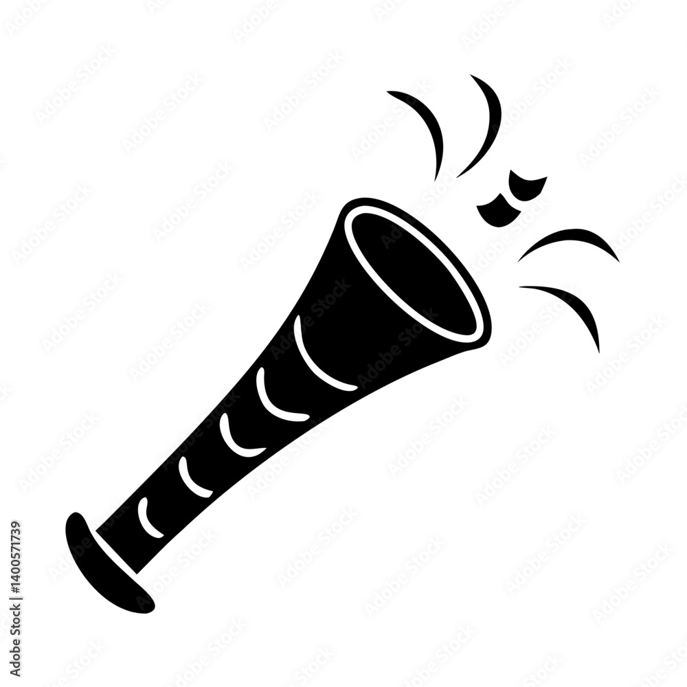party horn icon, party horn silhouette vector illustration-simple silhouette illustration of party horn, perfect for party horn logos and icons party horn icon, party horn silhouette vector illustration-simple silhouette illustration of party horn, perfect for party horn logos and icons