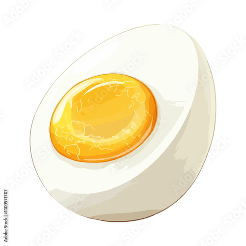 soft-boiled egg, food, vector, transparent background
