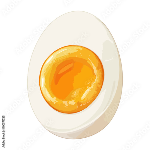 soft-boiled egg, food, vector, transparent background