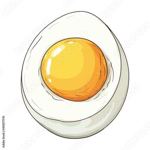 soft-boiled egg, food, vector, transparent background