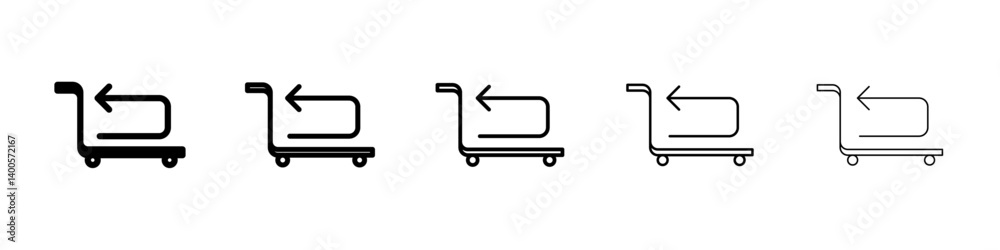 return purchase icon Symbol mark in Outline style return purchase icon Symbol mark in Outline style