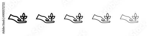 Save environment icon Symbol mark in Outline style