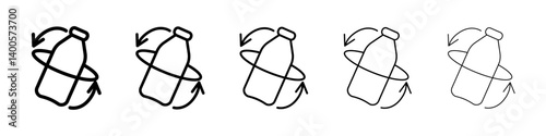 Shake well icon Symbol mark in Outline style