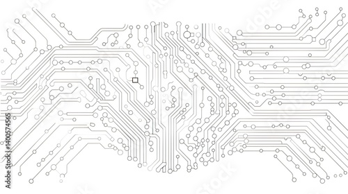 Obraz na płótnie AI Algorithm - Line Background: Unveiling the Visual Tapestry of Computational Intelligence w salonie