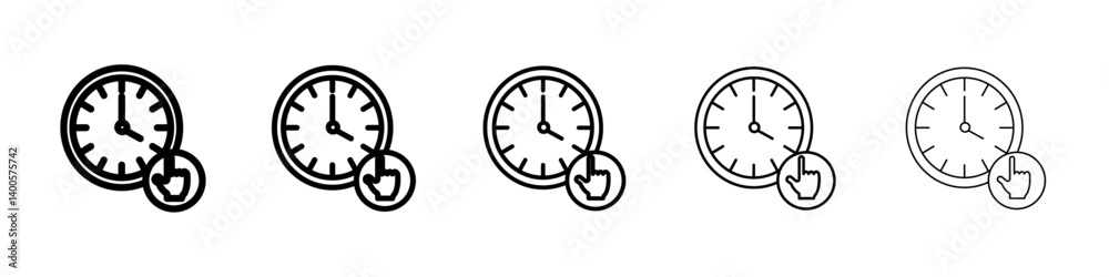 Ταπετσαρία Specify at time icon Symbol mark in Outline style