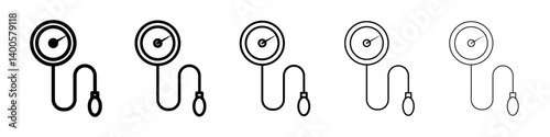 Tonometer icon Symbol mark in Outline style