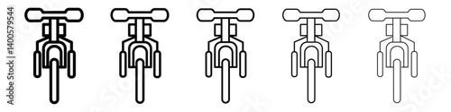 tricycle icon Symbol mark in Outline style