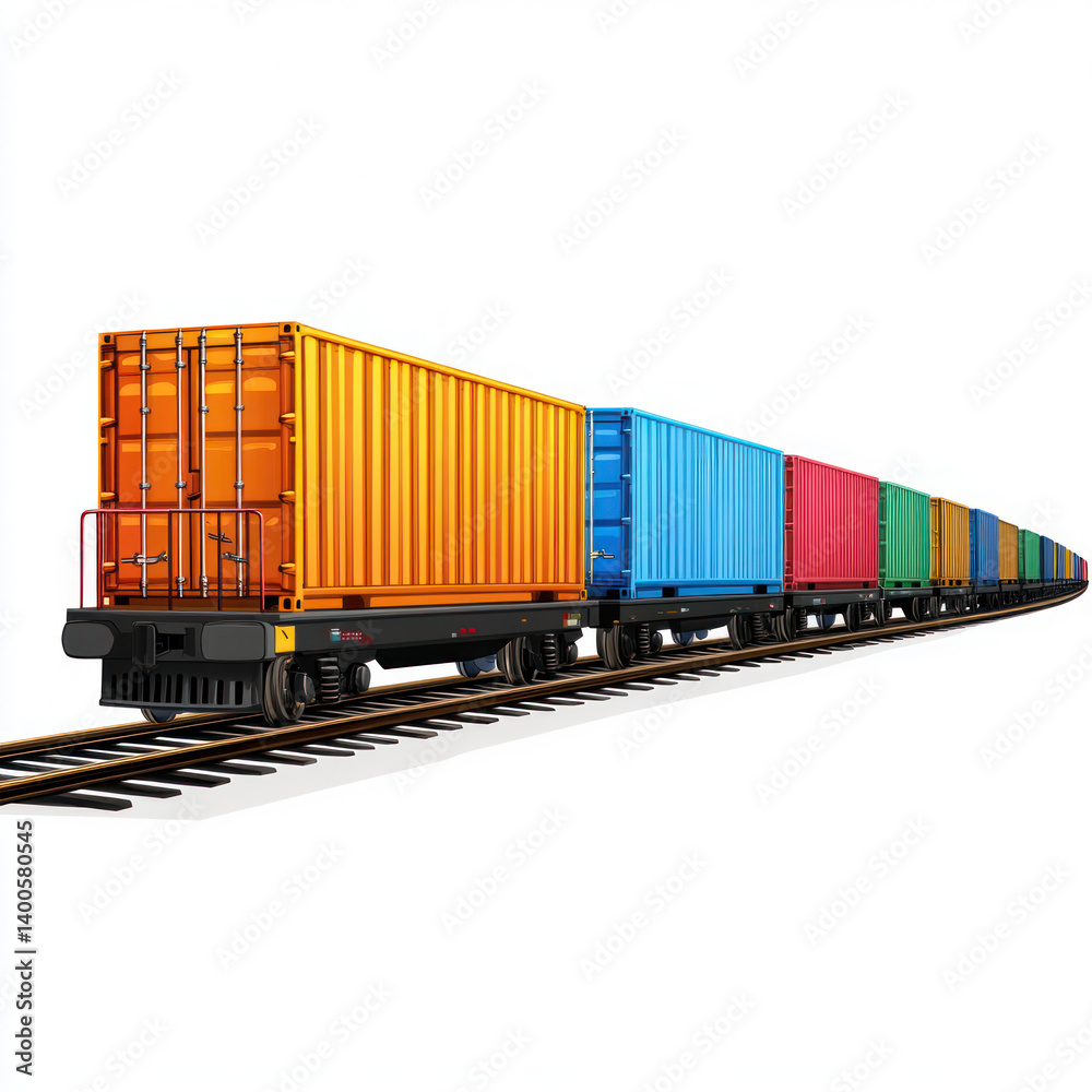 Obraz premium cargo container cargo freight containers