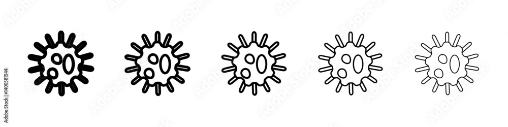 Obraz premium White blood cell icon Symbol mark in Outline style