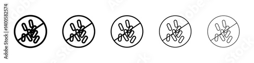 Yeast free icon Symbol mark in Outline style