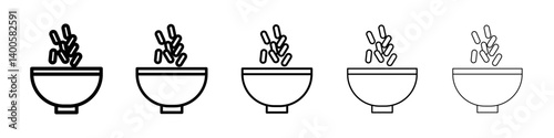Yeast icon Symbol mark in Outline style