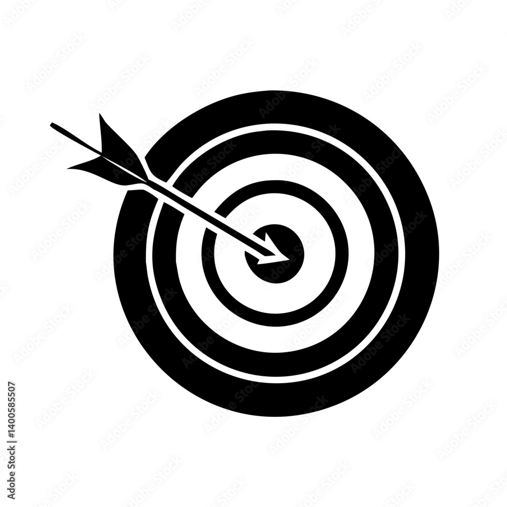 target icon icon, target icon silhouette vector illustration-simple silhouette illustration of target icon, perfect for target icon logos and icons