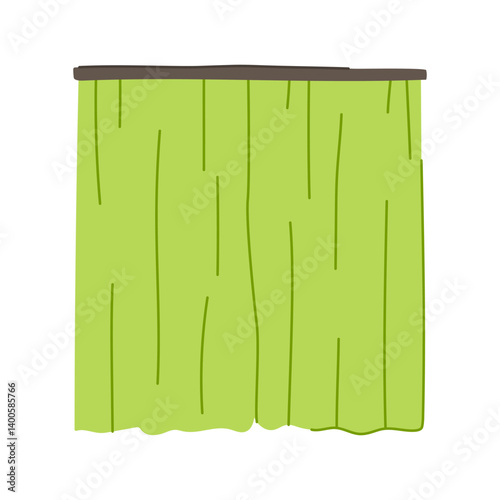 fabric blackout curtains cartoon vector illustration