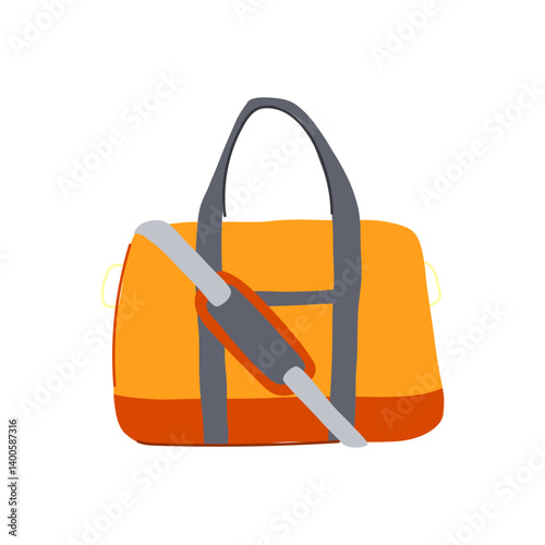 travel carry on bag cartoon vector illustration